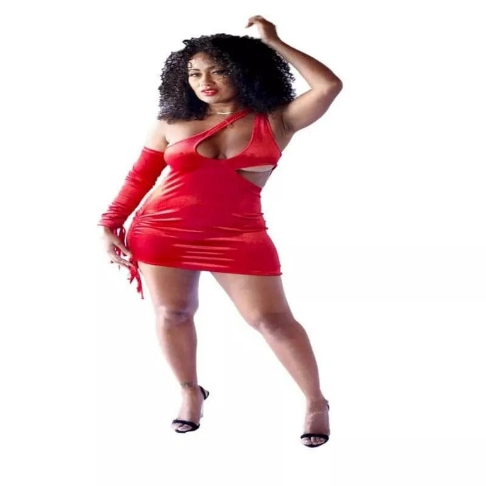 Red Velvet Mini Dress